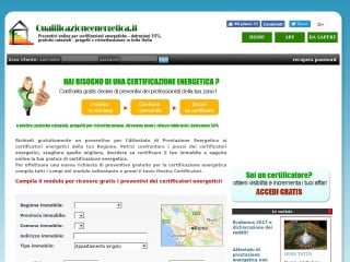 Screenshot sito: Qualificazioneenergetica.it