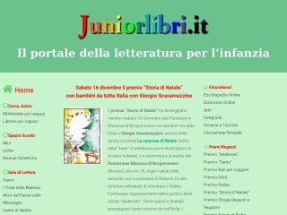Screenshot sito: Juniorlibri.it