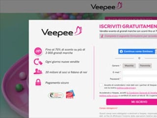 Screenshot sito: Vente-privee