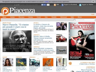 Screenshot sito: Piacenza Night