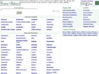 Screenshot sito: Comuni-Italiani.it
