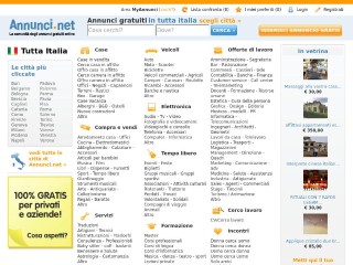 Screenshot sito: Annunci.net
