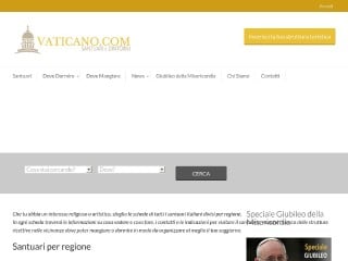 Screenshot sito: Città del Vaticano