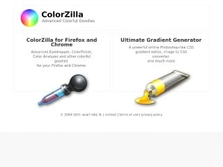 Screenshot sito: Colorzilla