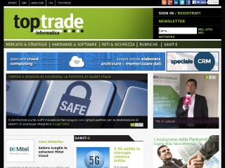 Screenshot sito: Top Trade Informatica