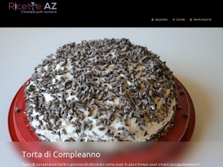 Screenshot sito: Ricette AZ