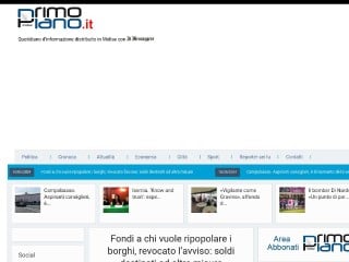 Screenshot sito: PrimopianoMolise.it