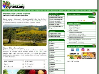 Screenshot sito: Coltivazioni Arboree