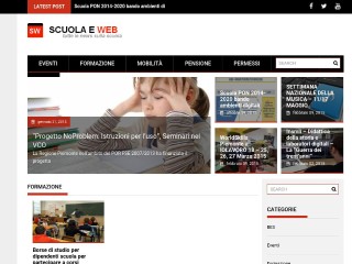 Screenshot sito: Scuole Corsi