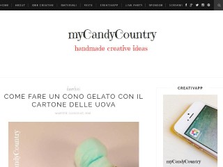 Screenshot sito: My Candy Country