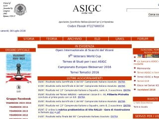 Screenshot sito: Asigc.it