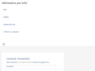 Screenshot sito: Informatica Per Tutti
