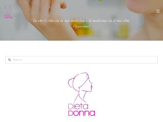 Screenshot sito: Dieta Donna