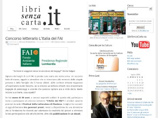 Screenshot sito: LibriSenzaCarta.it