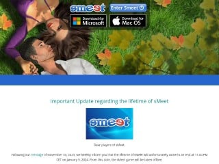 Screenshot sito: Smeet