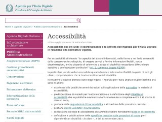 L'accessibilità dei siti web