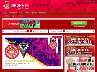 Screenshot sito: Girona