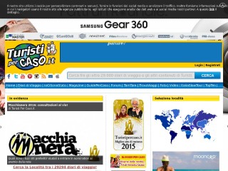 Screenshot sito: Turisti per Caso