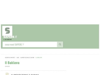 Screenshot sito: Sapere.it Quiz