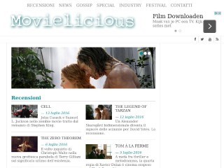 Screenshot sito: Movielicious.it