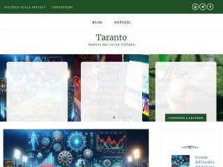 Screenshot sito: Taranto