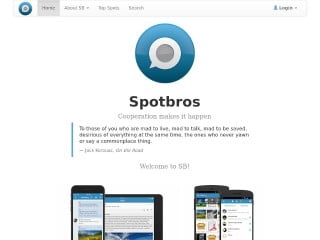 Screenshot sito: Spotbros