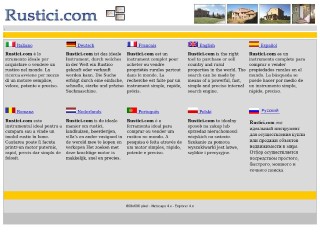 Screenshot sito: Rustici.com