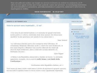 Screenshot sito: Fuffologia