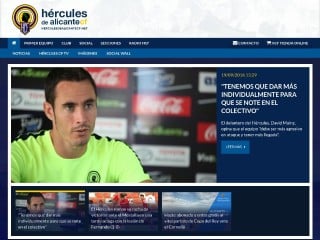 Screenshot sito: Hércules Alicante