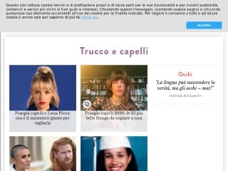 Screenshot sito: Amica Trucco e Capelli
