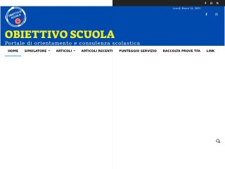 Screenshot sito: Obiettivo Scuola