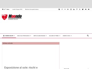 Screenshot sito: Mondo Salute