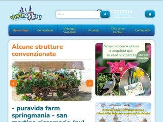 Screenshot sito: Viviparchi.eu