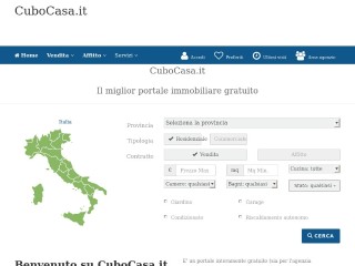 Screenshot sito: CuboCasa