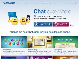 Screenshot sito: Trillian Basic