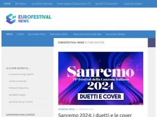 Screenshot sito: Eurofestival News