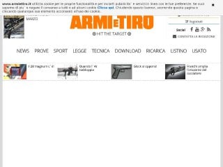 Screenshot sito: ArmieTiro.it
