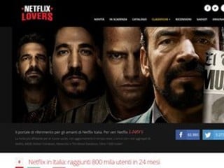 Screenshot sito: Netflix Lovers