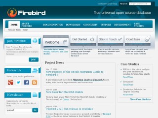 Screenshot sito: Firebird SQL