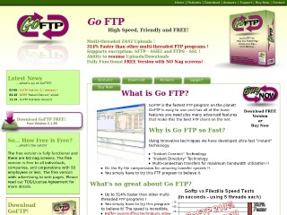 Screenshot sito: GoFTP
