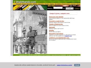 Screenshot sito: Dialettando.com