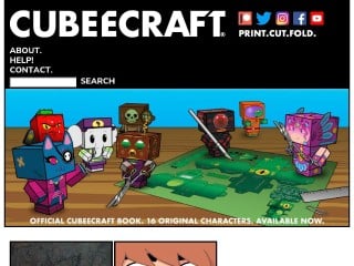 Screenshot sito: Cubeecraft