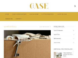 Screenshot sito: Rivista Case