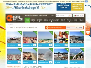 Screenshot sito: Rimini hotel
