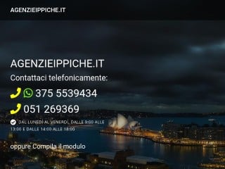 Screenshot sito: Agenzie Ippiche