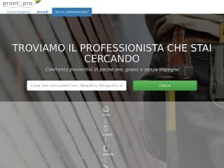 Screenshot sito: ProntoPro.it