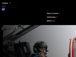 Screenshot sito: Nasa