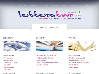 Screenshot sito: LetteraTour