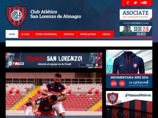 Screenshot sito: San Lorenzo