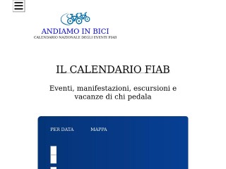 Screenshot sito: Andiamoinbici.it